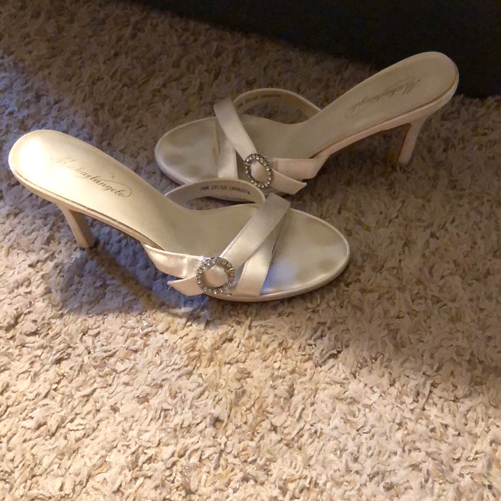 White high heels